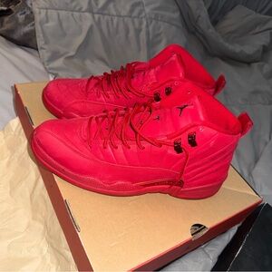 Jordan Red High-Top Sneakers